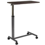 Emma and Oliver Adjustable Overbed Table with Wheels for Home and Hospital-Rolling Bedside Table