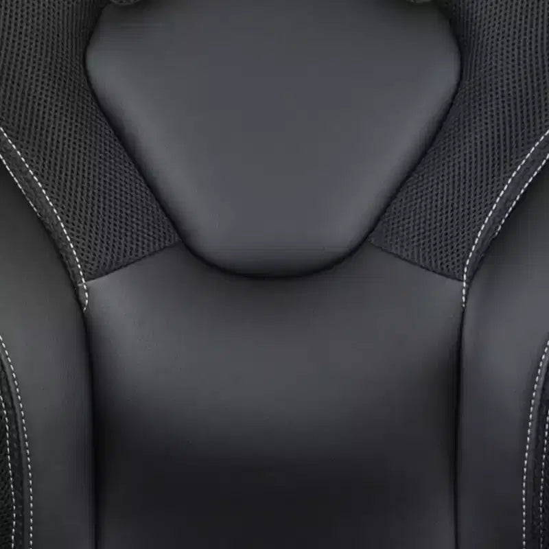Flash Furniture Gaming Desk and Racing Chair Set with Cup Holder, Headphone Hook & 2 Wire Management Holes