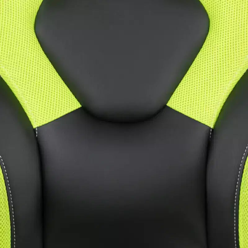 Flash Furniture Gaming Desk and Racing Chair Set with Cup Holder, Headphone Hook & 2 Wire Management Holes