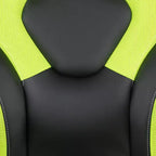 Flash Furniture Gaming Desk and Racing Chair Set with Cup Holder, Headphone Hook & 2 Wire Management Holes