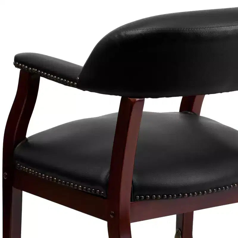 Emma and Oliver Conference Chair with Accent Nail Trim and Casters