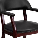Emma and Oliver Conference Chair with Accent Nail Trim and Casters