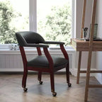 Emma and Oliver Conference Chair with Accent Nail Trim and Casters