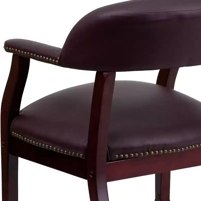 Emma and Oliver Conference Chair with Accent Nail Trim and Casters