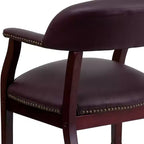 Emma and Oliver Conference Chair with Accent Nail Trim and Casters