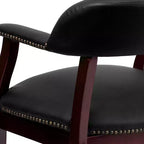 Emma and Oliver Conference Chair with Accent Nail Trim and Casters