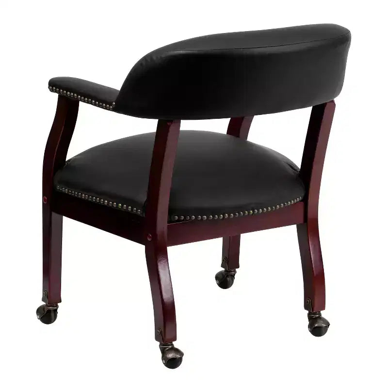 Emma and Oliver Conference Chair with Accent Nail Trim and Casters