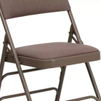 Emma and Oliver 2 Pack Home & Office Portable Party Events Padded Metal Folding Chair