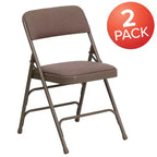 Emma and Oliver 2 Pack Home & Office Portable Party Events Padded Metal Folding Chair