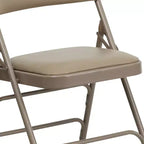Emma and Oliver 2 Pack Home & Office Portable Party Events Padded Metal Folding Chair