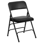 Emma and Oliver 2 Pack Home & Office Portable Party Events Padded Metal Folding Chair