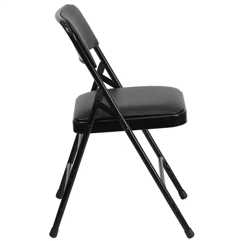 Emma and Oliver 2 Pack Home & Office Portable Party Events Padded Metal Folding Chair