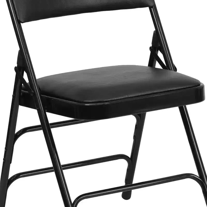 Emma and Oliver 2 Pack Home & Office Portable Party Events Padded Metal Folding Chair