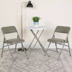 Emma and Oliver 2 Pack Home & Office Portable Party Events Padded Metal Folding Chair