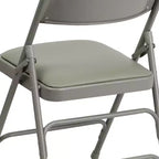 Emma and Oliver 2 Pack Home & Office Portable Party Events Padded Metal Folding Chair