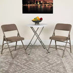 Emma and Oliver 2 Pack Home & Office Portable Party Events Padded Metal Folding Chair