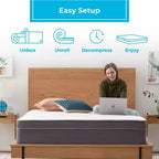 Linenspa Essentials Materasso Ibrido in Memory Foam Gel 12"