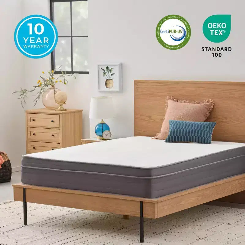 Linenspa Essentials Materasso Ibrido in Memory Foam Gel 12"