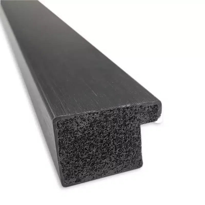 Grace Narrow Brushed Framed Bathroom Vanity Wall Mirror Black - Amanti