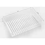 Basicwise Clear Plastic Set of 4 Drawer Organizers
