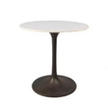 Carolina Living 30 Zaha Round Marble Top Dining Table