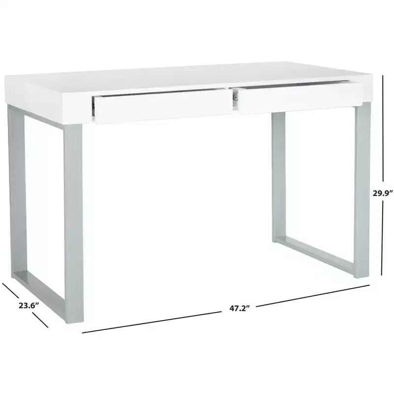 Scrivania Barton - FOX2206 - Bianco/Grigio - Safavieh Couture