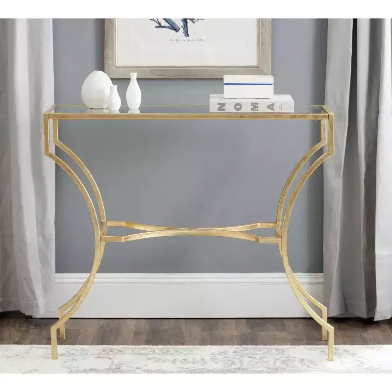 Alphonse Console - FOX2540A - Oro - Safavieh Couture