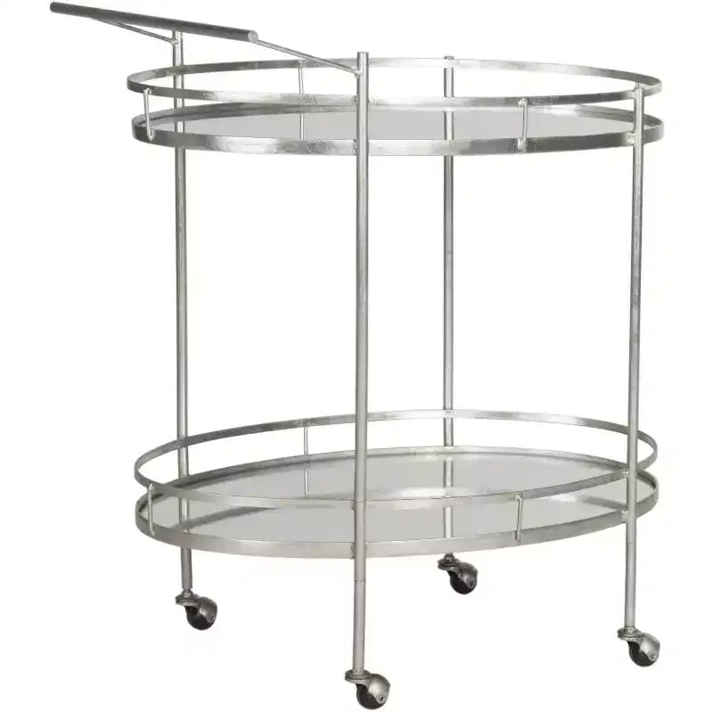 Carrello Bar Dante - FOX2553A - Argento/Specchio - Safavieh