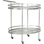 Carrello Bar Dante - FOX2553A - Argento/Specchio - Safavieh