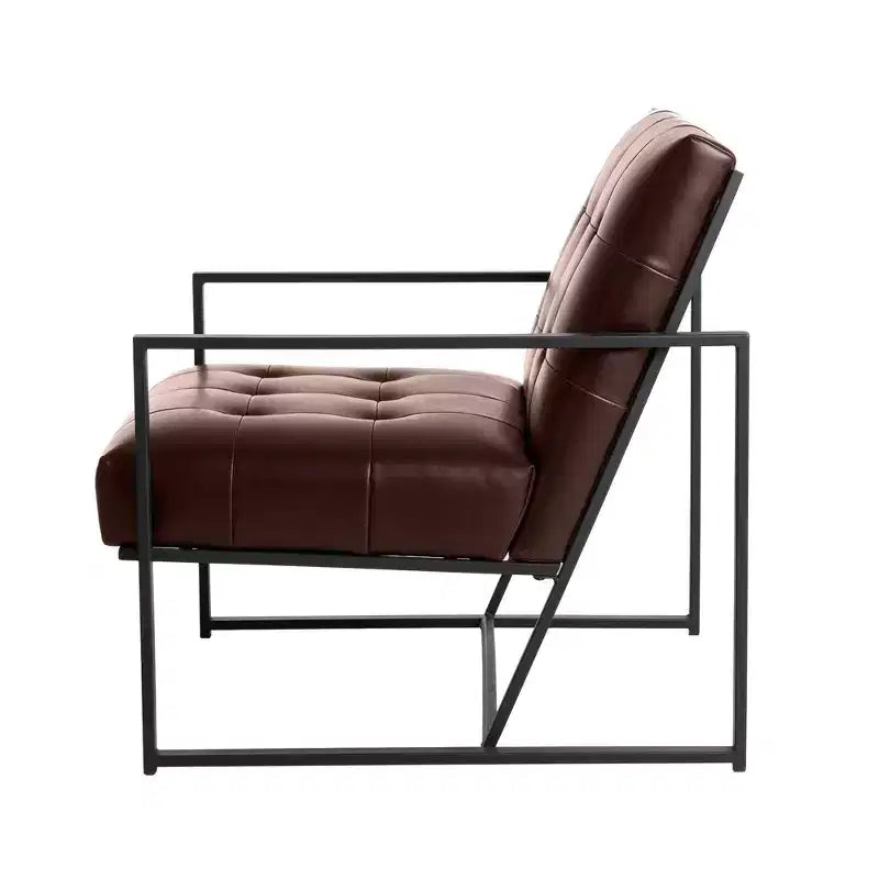 PU Leather Accent Chair - Glitzhome