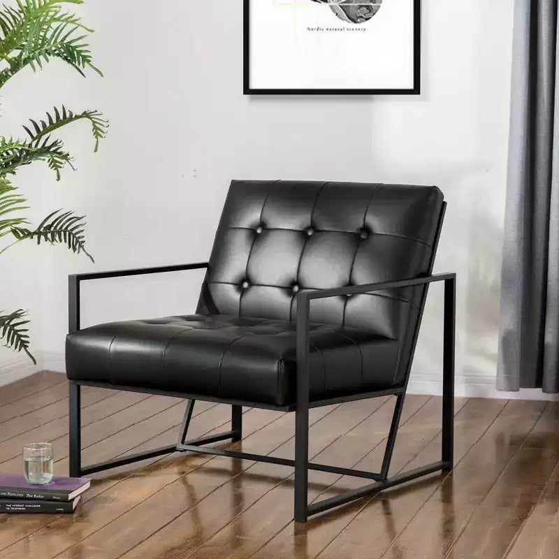 PU Leather Accent Chair - Glitzhome