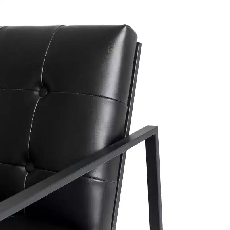 PU Leather Accent Chair - Glitzhome