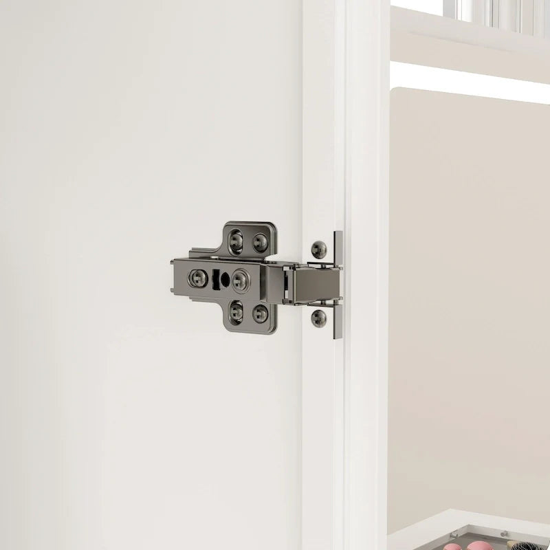Armadio con ante in vetro da 120 cm con luce LED integrata