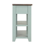 Wood Console Table with 3 Storage Drawers and 2 Shelves