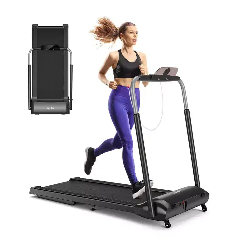 Costway 3HP Folding Treadmill Compact Walking Jogging Machine W/Touch Screen APP Control