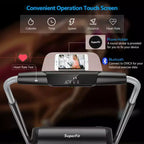 Tapis Roulant Pieghevole Costway 3HP per Camminata e Corsa con Touch Screen e Controllo tramite APP