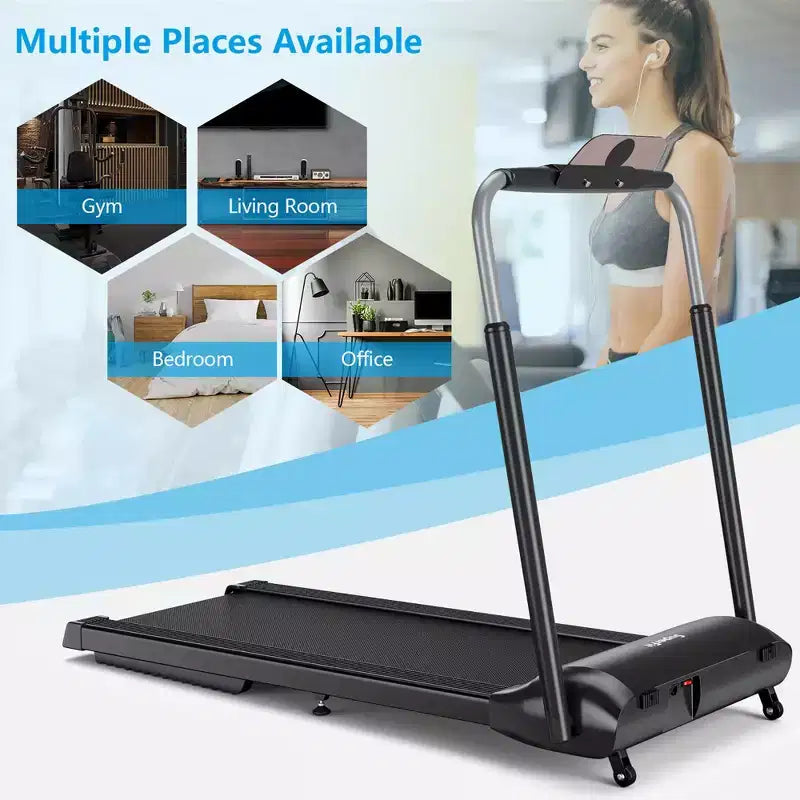 Tapis Roulant Pieghevole Costway 3HP per Camminata e Corsa con Touch Screen e Controllo tramite APP