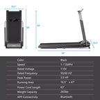 Tapis Roulant Pieghevole Costway 3HP per Camminata e Corsa con Touch Screen e Controllo tramite APP