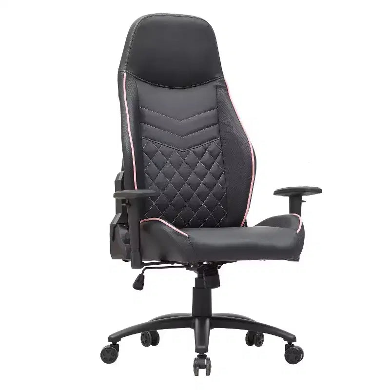 24/7 Shop At Home Sedia Gaming Ansar in Ecopelle Cucita a Diamante