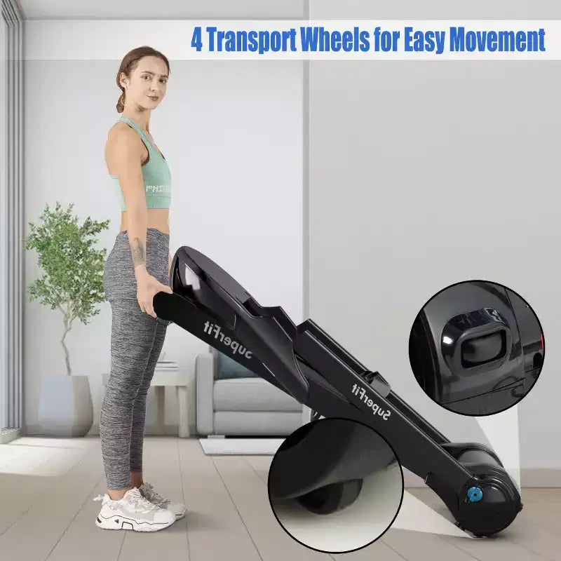 Costway 2.25HP Folding Treadmill Running Machine LED Touch Display