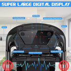 Costway 2.25HP Folding Treadmill Running Machine LED Touch Display