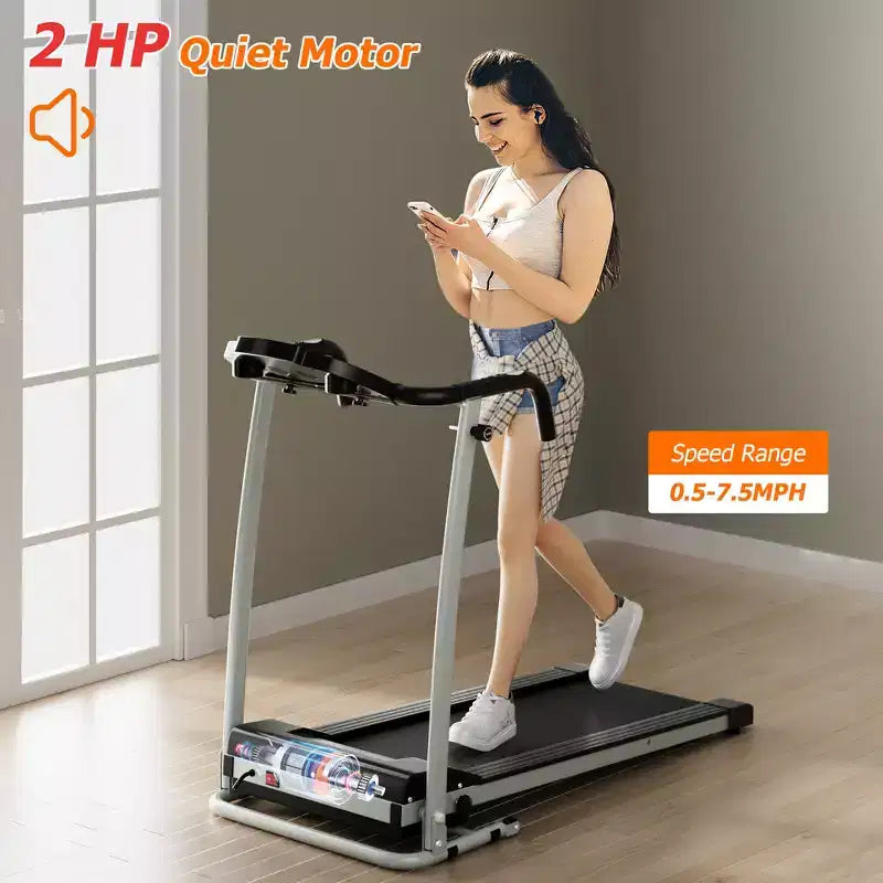 Tapis Roulant Pieghevole Motorizzato Costway 2 HP Fino a 12 km/h con 12 Programmi Preimpostati e Schermo LCD