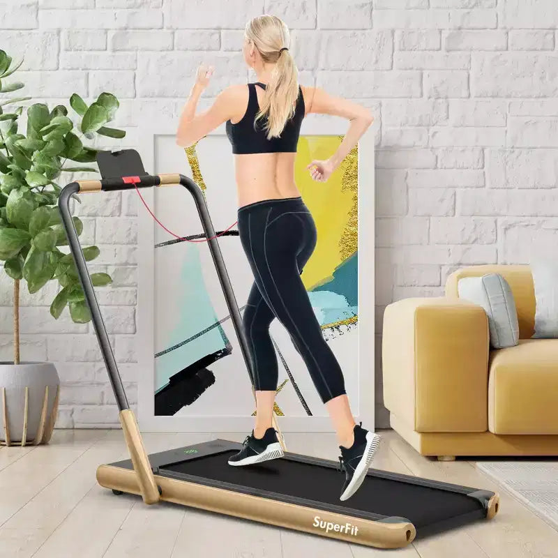 Costway Tapis Roulant Pieghevole 2 in 1 Sotto la Scrivania 2,25HP con Telecomando