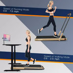 Costway Tapis Roulant Pieghevole 2 in 1 Sotto la Scrivania 2,25HP con Telecomando