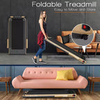 Costway Tapis Roulant Pieghevole 2 in 1 Sotto la Scrivania 2,25HP con Telecomando