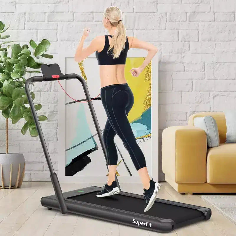 Costway Tapis Roulant Pieghevole 2 in 1 Sotto la Scrivania 2,25HP con Telecomando