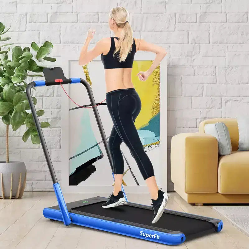 Costway Tapis Roulant Pieghevole 2 in 1 Sotto la Scrivania 2,25HP con Telecomando