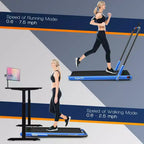 Costway Tapis Roulant Pieghevole 2 in 1 Sotto la Scrivania 2,25HP con Telecomando