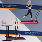 Costway Tapis Roulant Pieghevole 2 in 1 Sotto la Scrivania 2,25HP con Telecomando