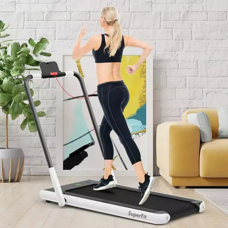Costway Tapis Roulant Pieghevole 2 in 1 Sotto la Scrivania 2,25HP con Telecomando